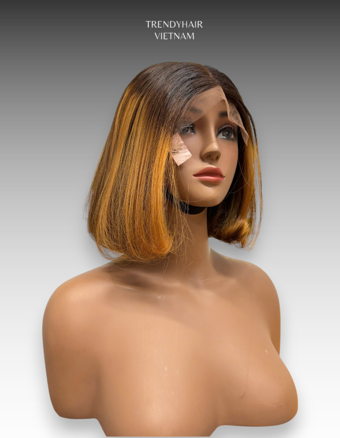 12 inch bob wig piano orange