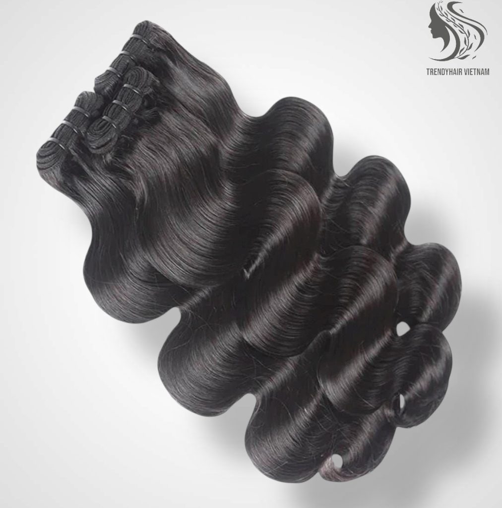 Premium quality Human Hair Vietnam Hair bundles for professional hair extensions.