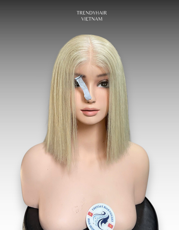 12 Inch Wig Ombre Color 230 grams Human Hair Lace Wig – Premium Virgin or Raw Hair, Customizable Lace and Style