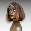 8 Inch Wig Brown Color 200 grams Human Hair Lace Wig – Premium Quality Customizable Wig