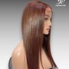 18 Inch Wig Brown Color 200 grams Human Hair Lace Wig – Premium Virgin or Raw Hair with HD/Transparent Lace