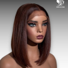 14 Inch Wig Brown Color 250 grams Human Hair Lace Wig – Trendyhair Product Image