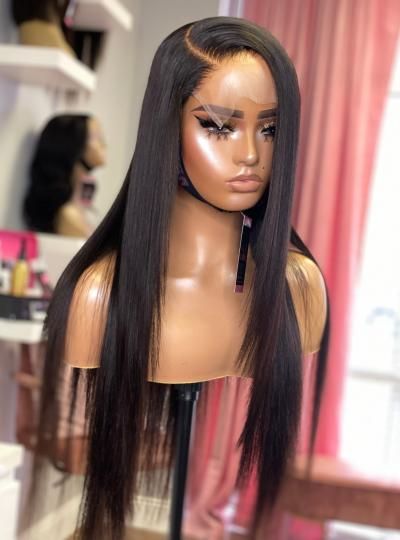 Woman wearing HD Lace Wigs for a natural and seamless hairline