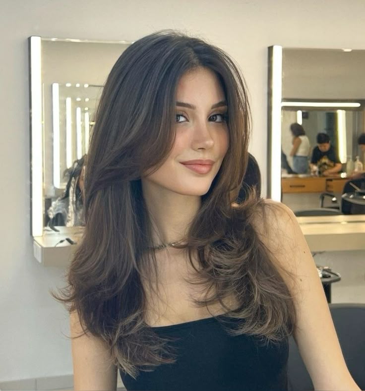 Model showcasing one of the top 2025 haircut trends female styles