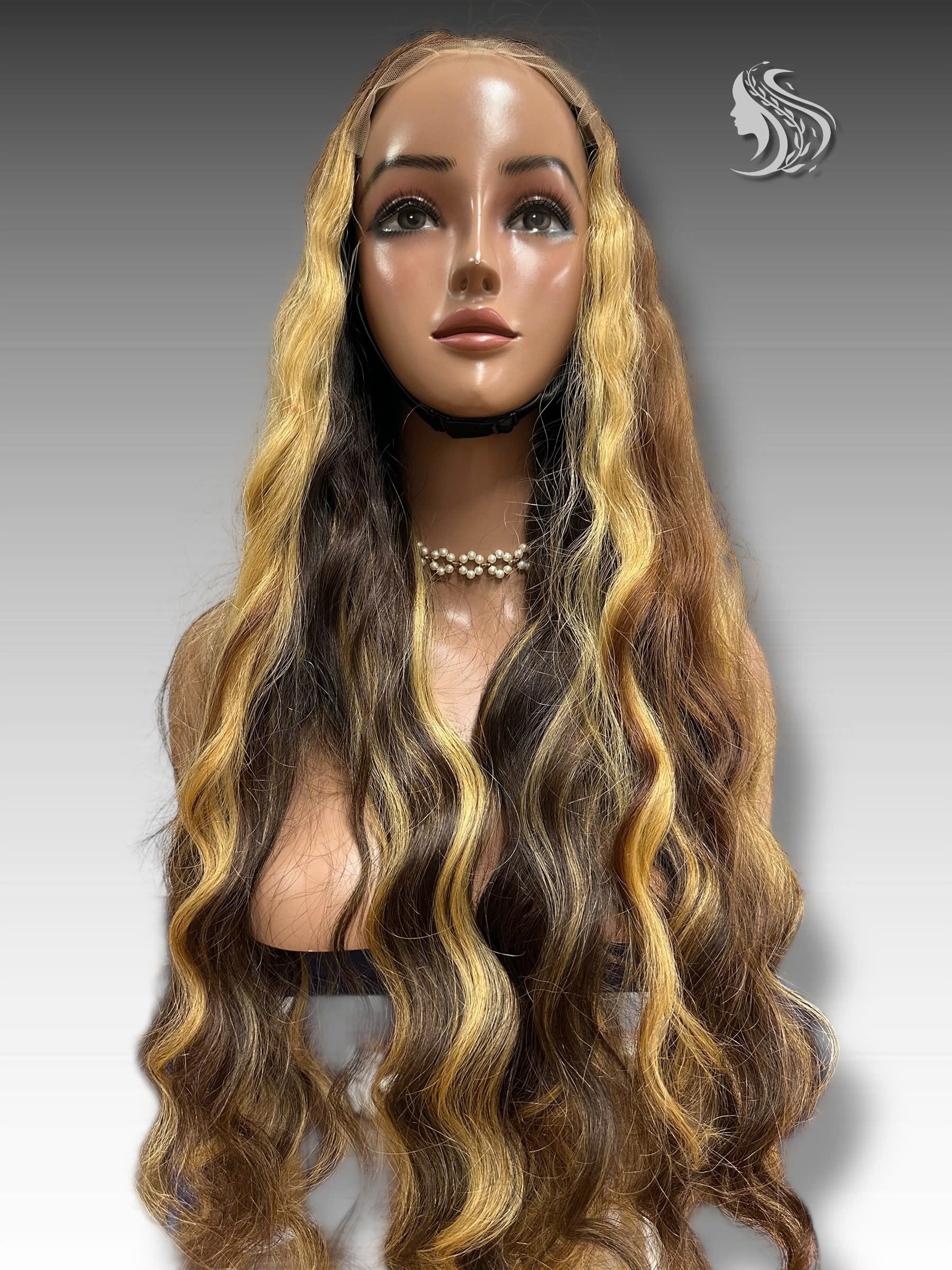 28 Inch Wig Piano Color 300 grams Human Hair Lace Wig – Virgin or Raw Hair