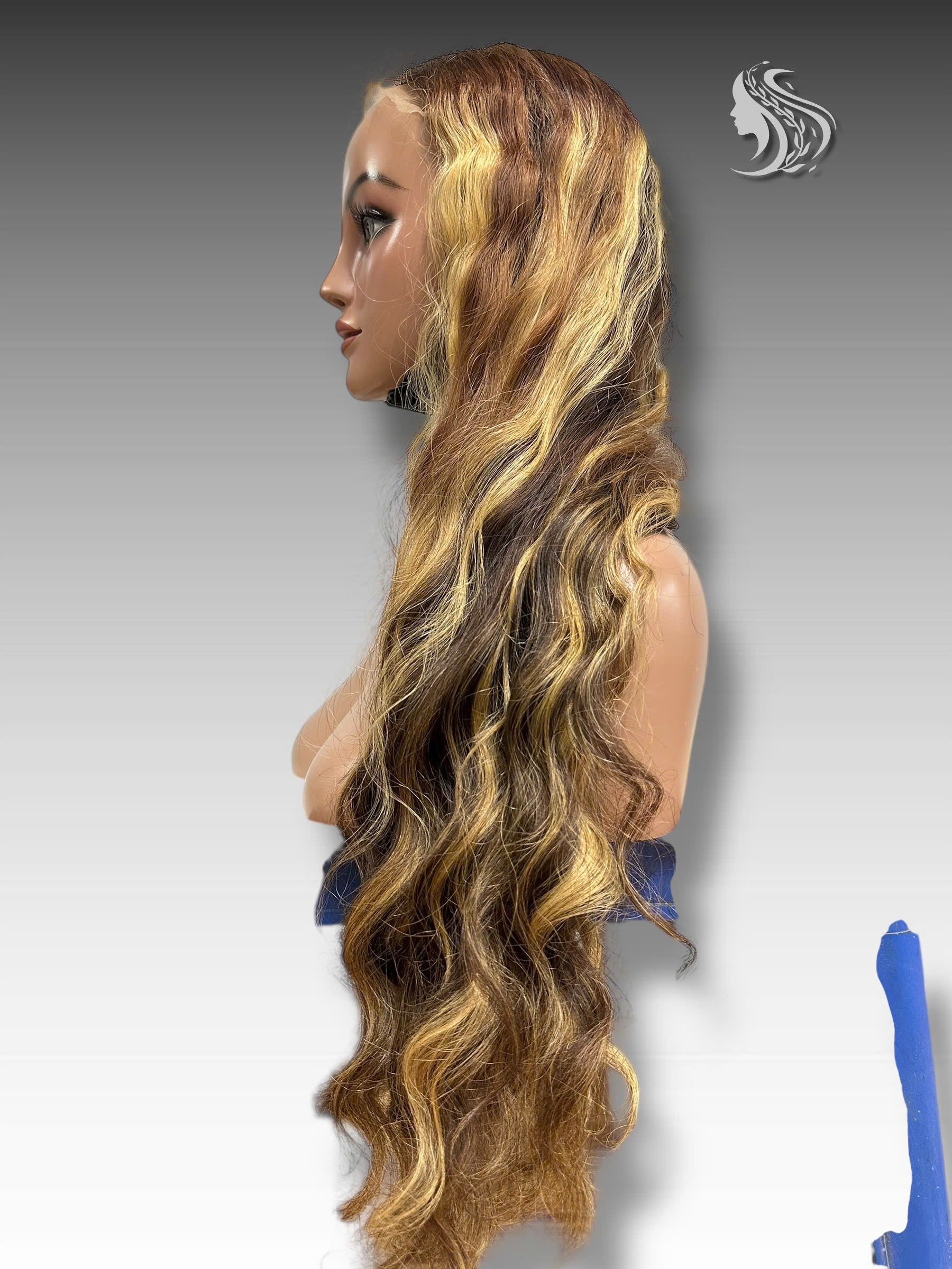 28 Inch Wig Piano Color 300 grams Human Hair Lace Wig – Virgin or Raw Hair