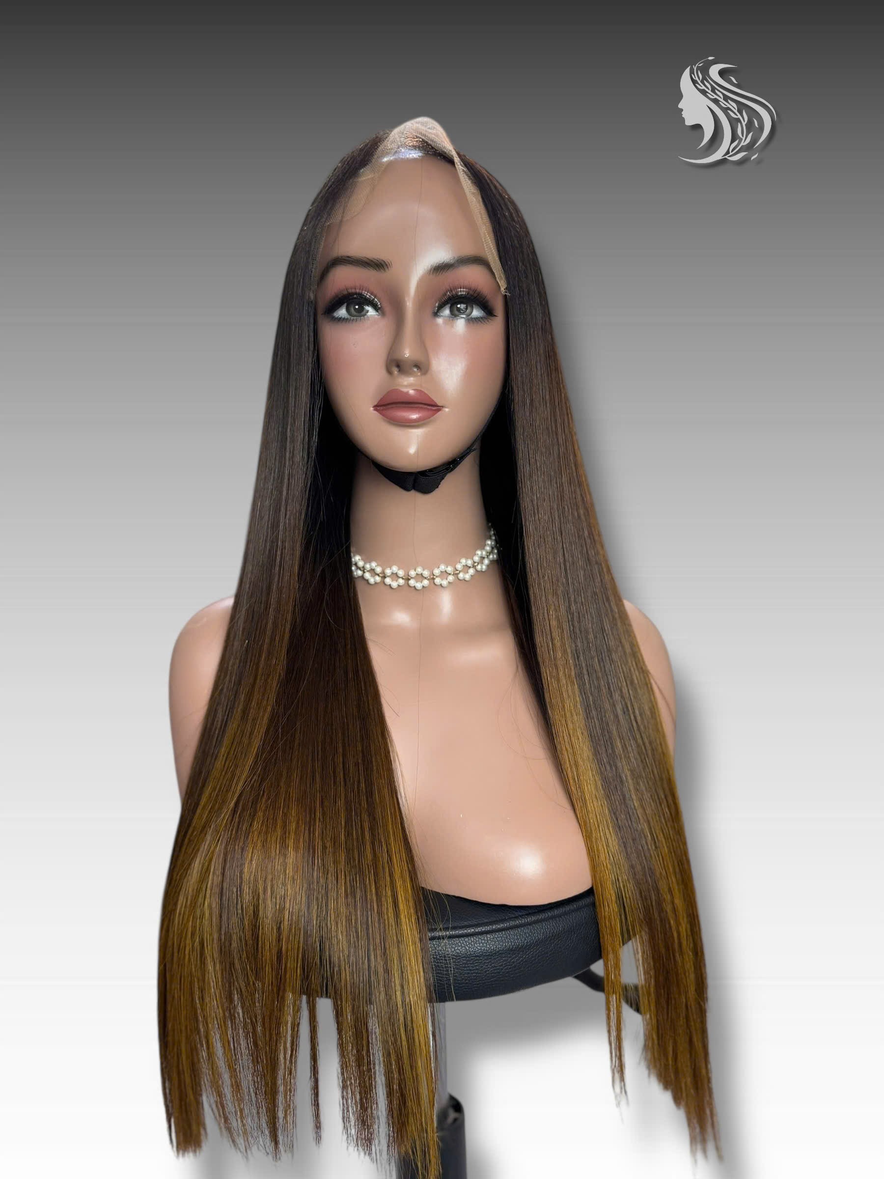 24 Inch Wig Piano Color 270 grams Human Hair Lace Wig – Premium Virgin or Raw Hair