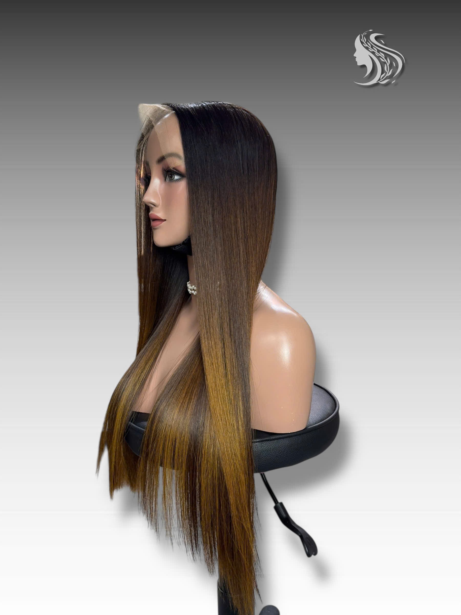 24 Inch Wig Piano Color 270 grams Human Hair Lace Wig – Premium Virgin or Raw Hair