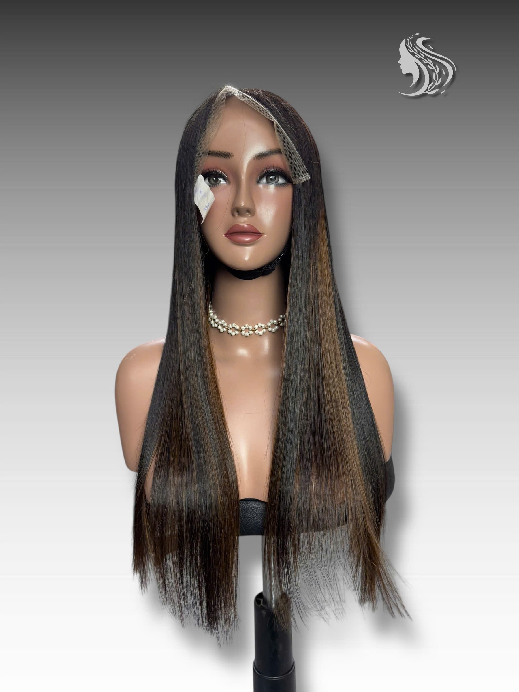 24 Inch Wig Piano Color 270 grams Human Hair Lace Wig – Premium Virgin Hair