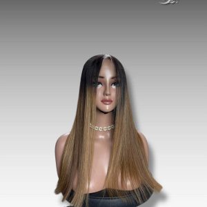 22 Inch Ombre Color Human Hair Lace Wig – 270 grams, premium virgin or raw hair