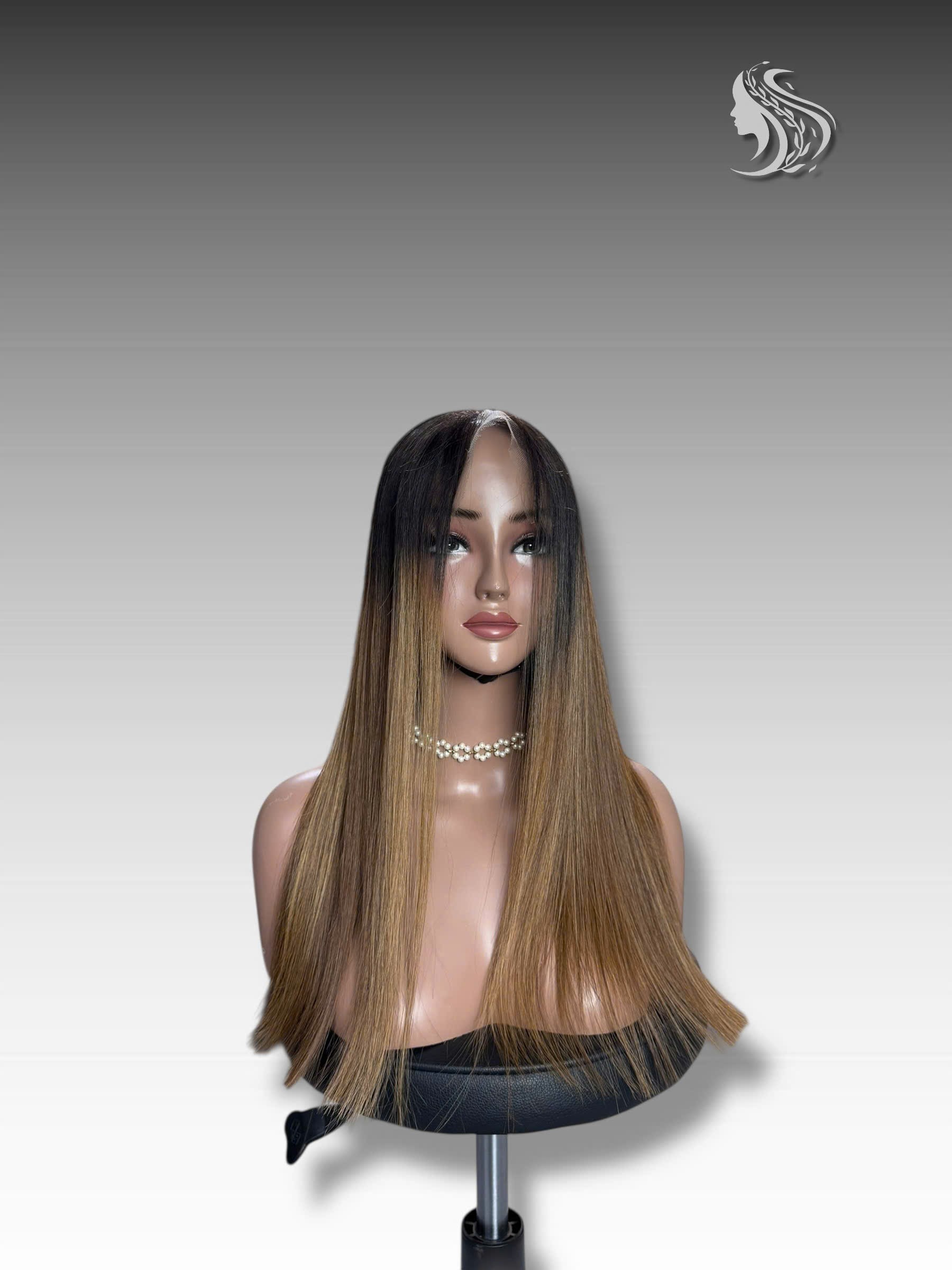 22 Inch Ombre Color Human Hair Lace Wig – 270 grams, premium virgin or raw hair