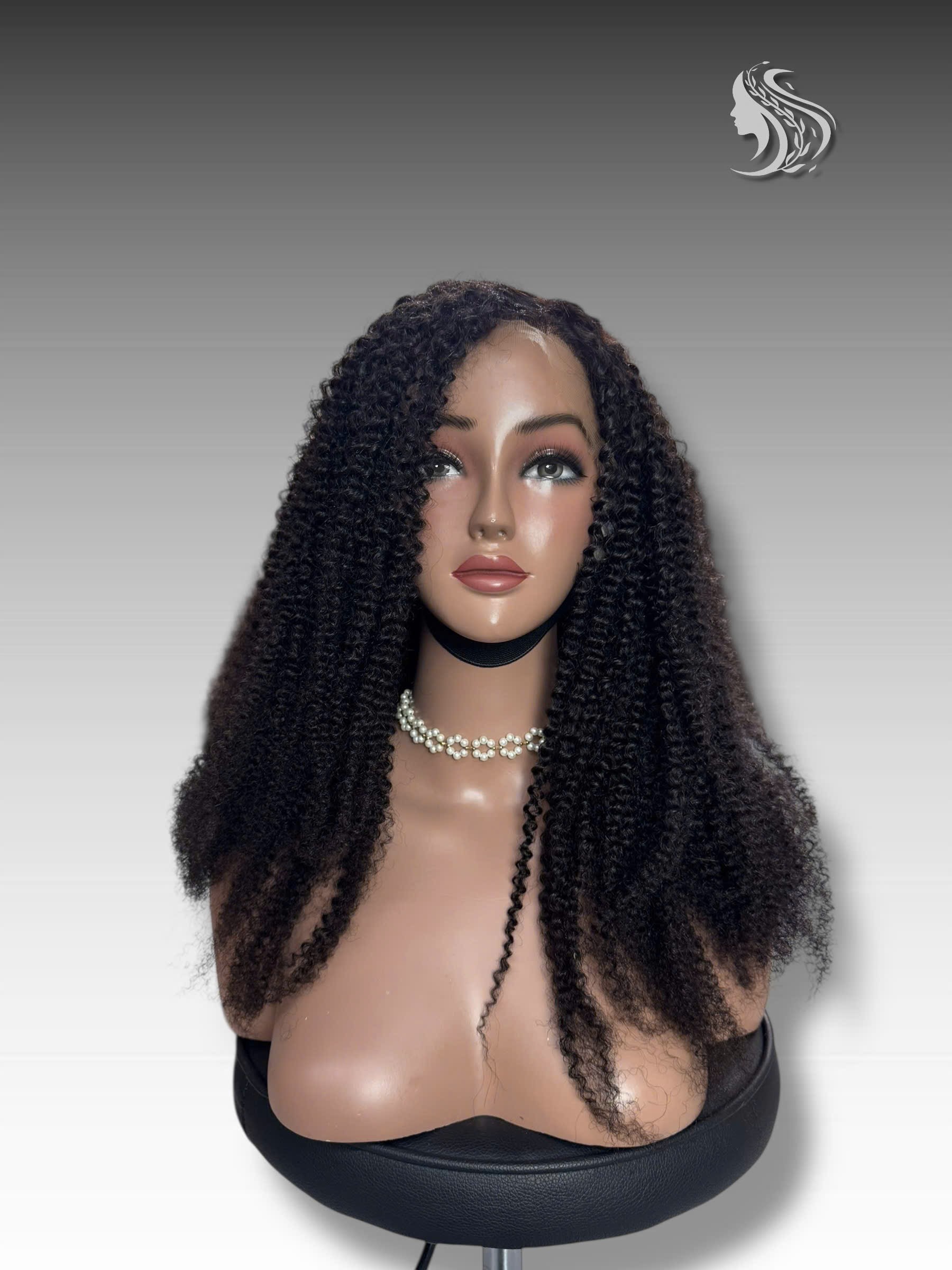 24 Inch Wig Black Color 270 grams Human Hair Lace Wig – Customizable Color & Style