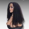 24 Inch Wig Black Color 270 grams Human Hair Lace Wig – Customizable Color & Style