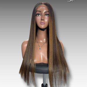 24 Inch Wig Piano Color 270 grams Human Hair Lace Wig – Custom Color & Style