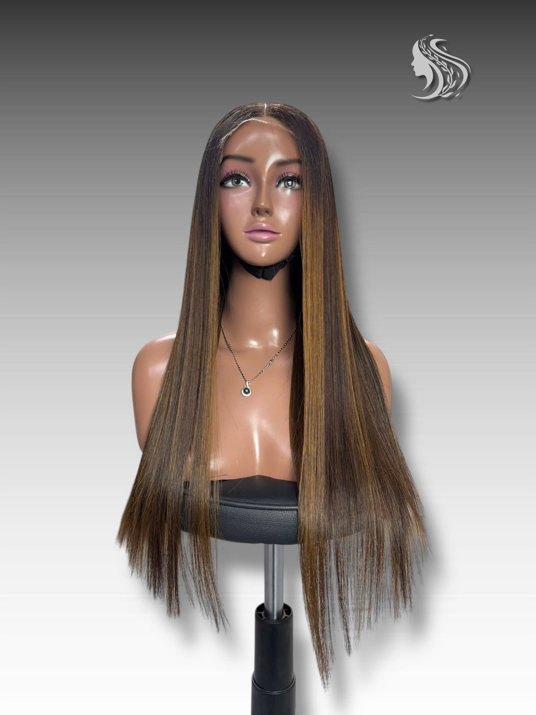 24 Inch Wig Piano Color 270 grams Human Hair Lace Wig – Custom Color & Style