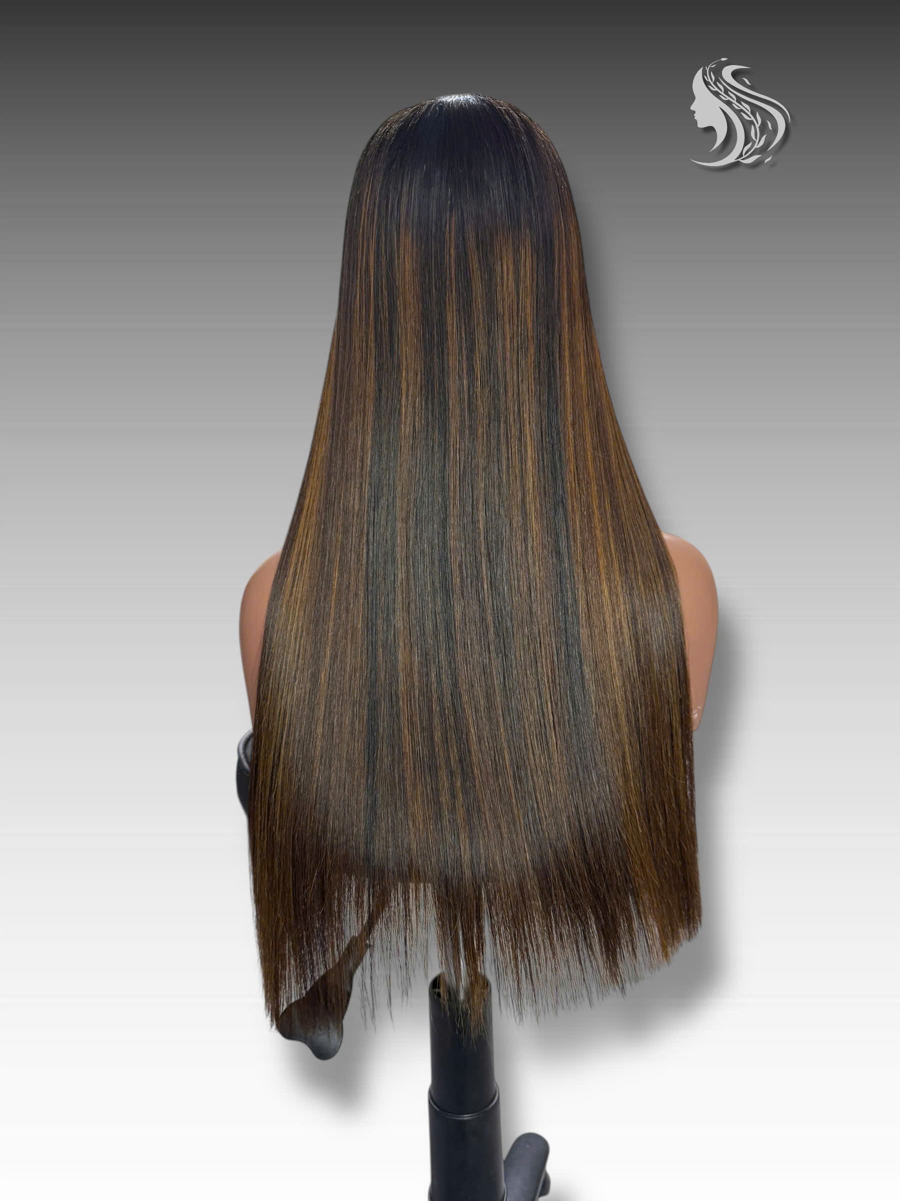 24 Inch Wig Piano Color 270 grams Human Hair Lace Wig – Custom Color & Style