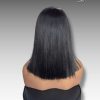 12 Inch Wig Black Color 230 grams Human Hair Lace Wig – Customizable Color & Style