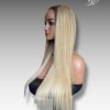 28 Inch Wig Ombre Color 300 grams Human Hair Lace Wig