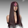 24 Inch Wig Burgundy Color 270 grams Human Hair Lace Wig