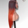 26 Inch Wig Ombre Color 280 grams Human Hair Lace Wig