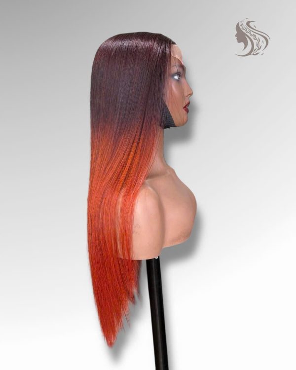 26 Inch Wig Ombre Color 280 grams Human Hair Lace Wig