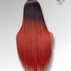 26 Inch Wig Ombre Color 280 grams Human Hair Lace Wig
