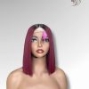 12 Inch Wig Ombre Color 230 grams Human Hair Lace Wig
