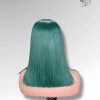 14 Inch Wig Green Color 250 grams Human Hair Lace Wig