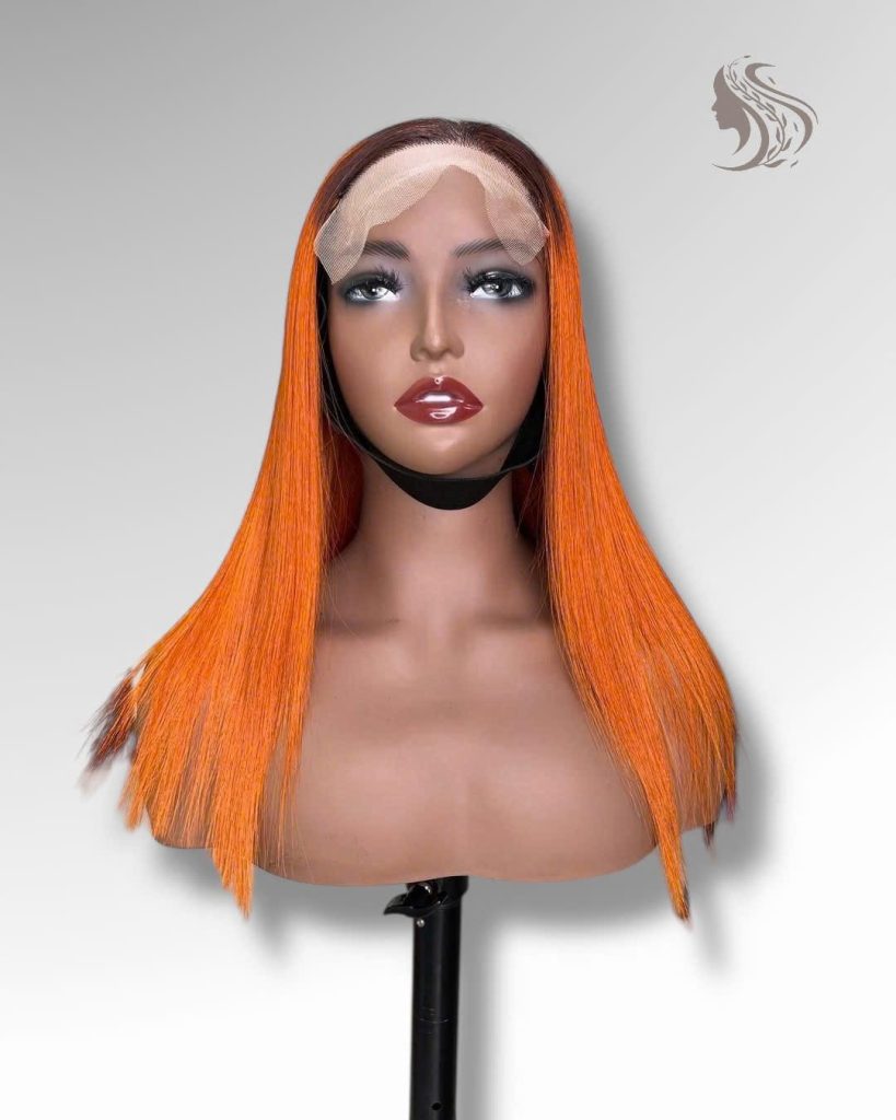 20 Inch Wig Ombre Color 250 grams Human Hair Lace Wig