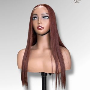 24 Inch Wig Brown Color 270 grams Human Hair Lace Wig
