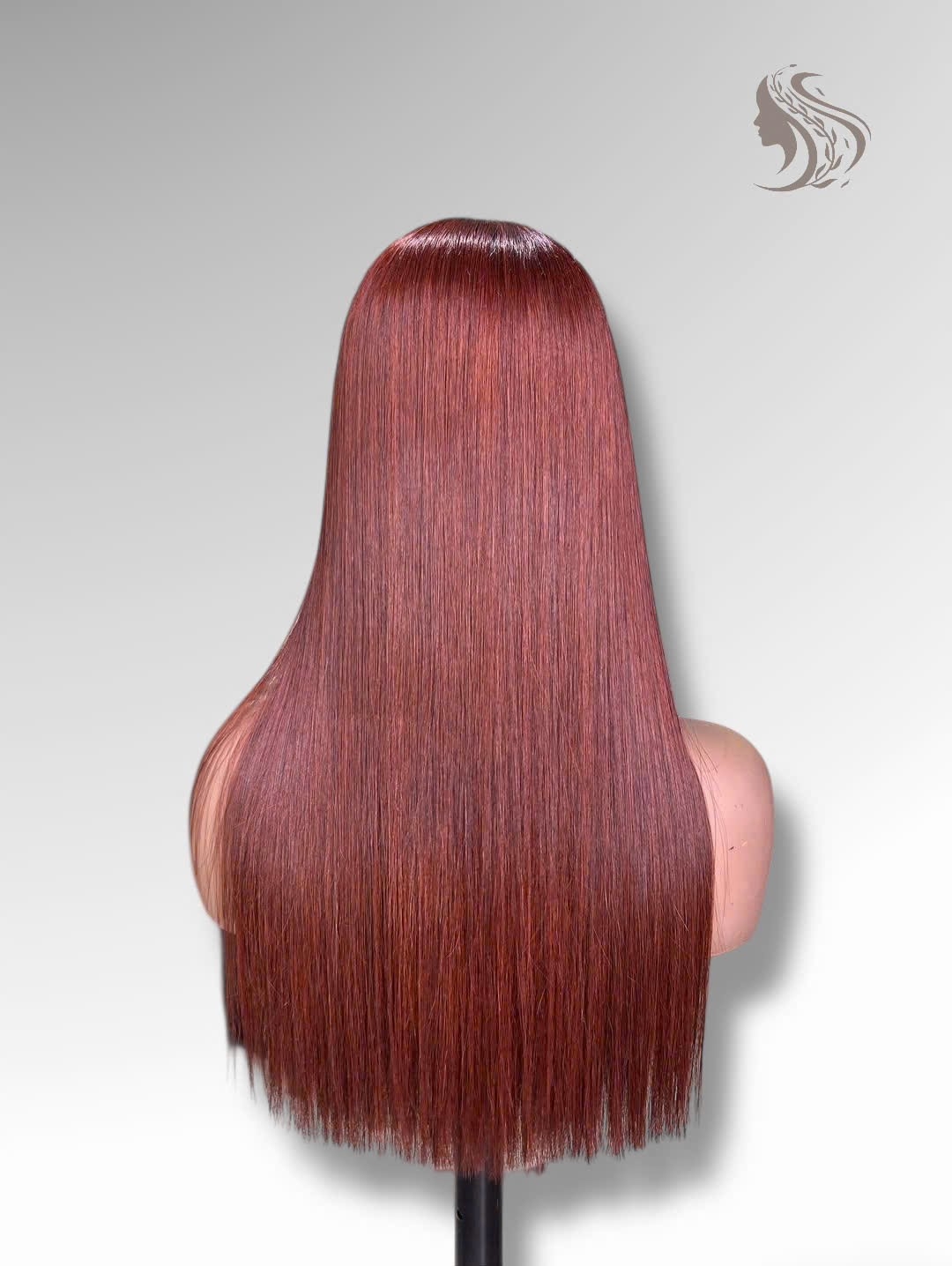 24 Inch Wig Brown Color 270 grams Human Hair Lace Wig