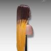 34 Inch Wig Ombre Color 350 grams Human Hair Lace Wig