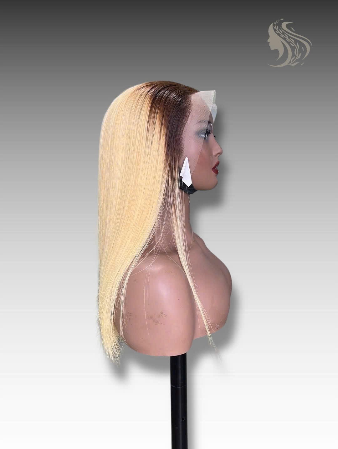 20 Inch Wig Ombre Color 250 grams Human Hair Lace Wig