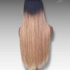 34 Inch Wig Ombre Color 350 grams Human Hair Lace Wig