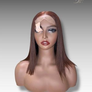 16 Inch Wig Brown Color 250 grams Human Hair Lace Wig