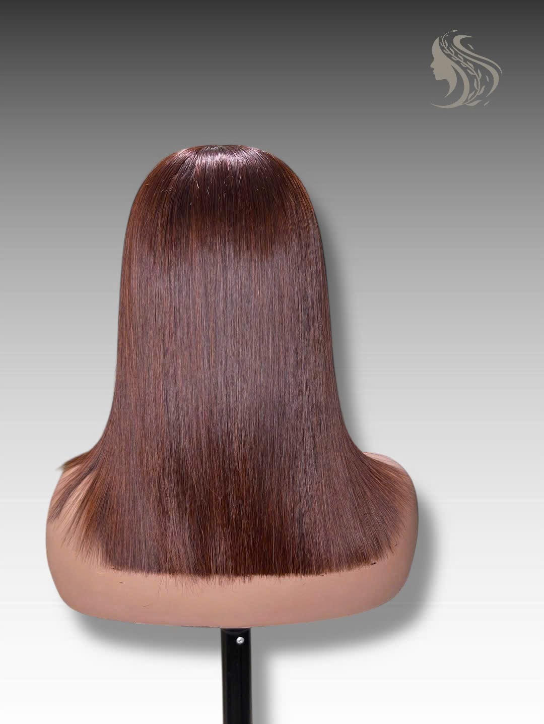 16 Inch Wig Brown Color 250 grams Human Hair Lace Wig