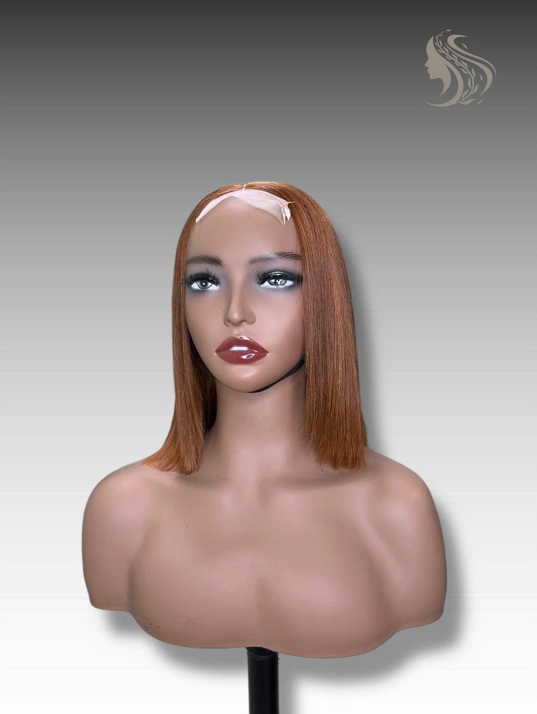 16 Inch Wig Brown Color 250 grams Human Hair Lace Wig