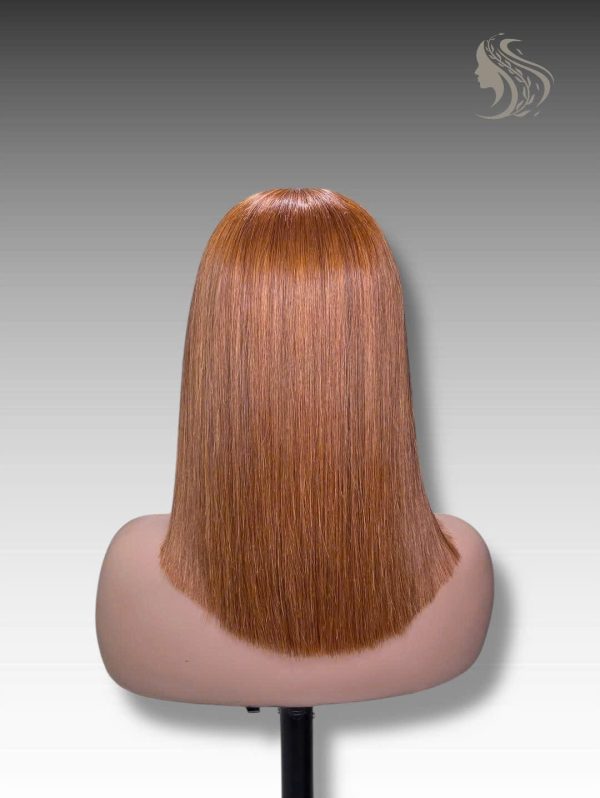 16 Inch Wig Brown Color 250 grams Human Hair Lace Wig