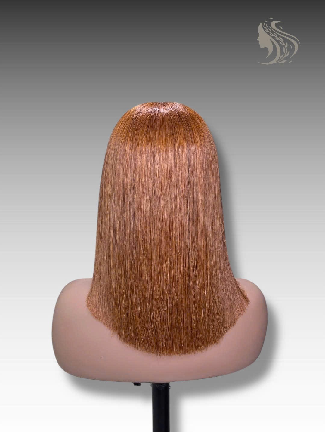 16 Inch Wig Brown Color 250 grams Human Hair Lace Wig