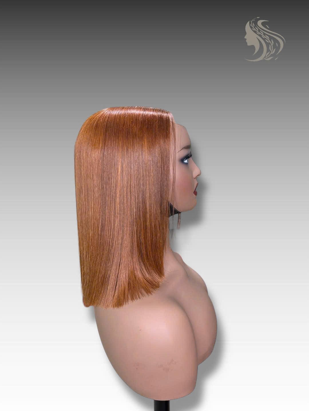 16 Inch Wig Brown Color 250 grams Human Hair Lace Wig