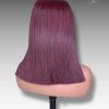 16 Inch Wig Burgundy Color 250 grams Human Hair Lace Wig
