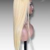 28 Inch Wig Ombre Color 300 grams Human Hair Lace Wig