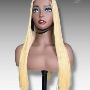 28 Inch Wig Ombre Color 300 grams Human Hair Lace Wig