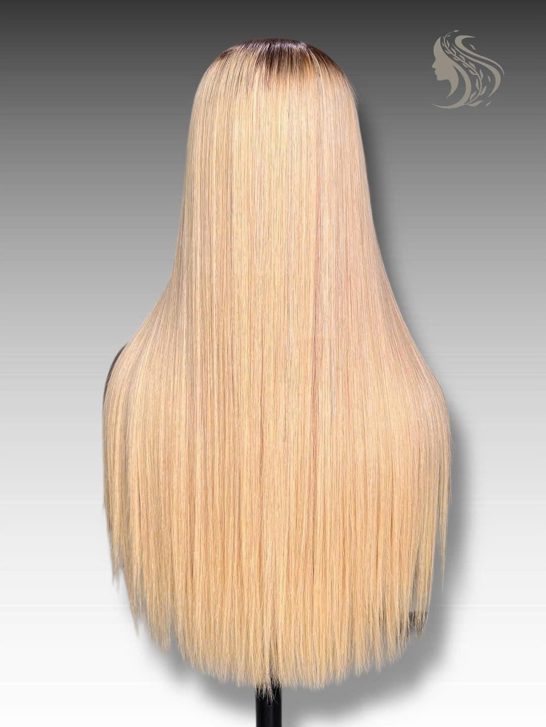 28 Inch Wig Ombre Color 300 grams Human Hair Lace Wig