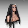 30 Inch Wig Black Color 320 grams Human Hair Lace Wig