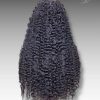 30 Inch Wig Black Color 320 grams Human Hair Lace Wig