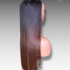 28 Inch Wig Ombre Color 300 grams Human Hair Lace Wig