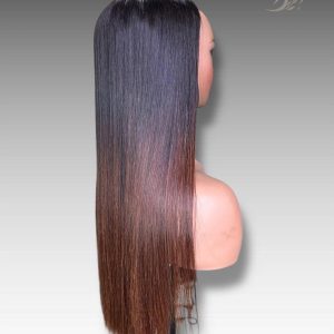28 Inch Wig Ombre Color 300 grams Human Hair Lace Wig