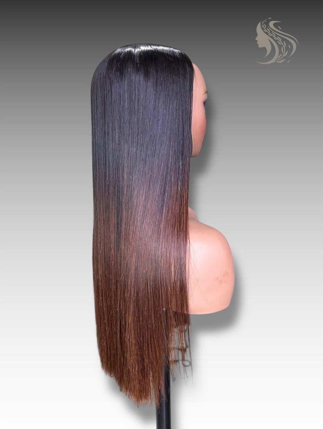 28 Inch Wig Ombre Color 300 grams Human Hair Lace Wig