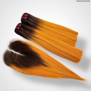 Combo 2 Bundles And 1 Closure 4*4 Vietnamese Human Hair